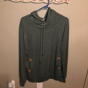 Army green hoodie